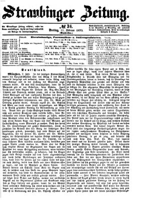 Straubinger Zeitung Freitag 11. Februar 1870