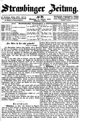 Straubinger Zeitung Sonntag 13. Februar 1870