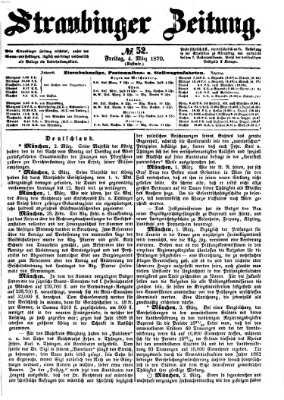 Straubinger Zeitung Freitag 4. März 1870