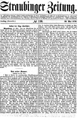 Straubinger Zeitung Freitag 20. Mai 1870