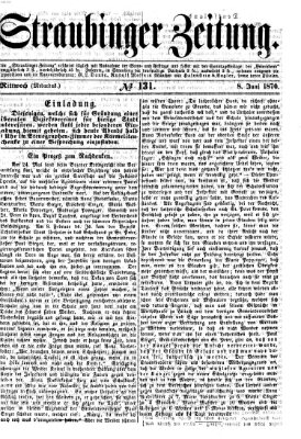 Straubinger Zeitung Mittwoch 8. Juni 1870