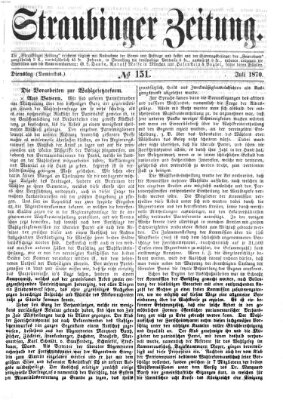 Straubinger Zeitung Dienstag 5. Juli 1870