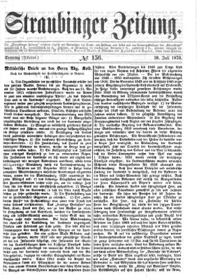 Straubinger Zeitung Sonntag 10. Juli 1870