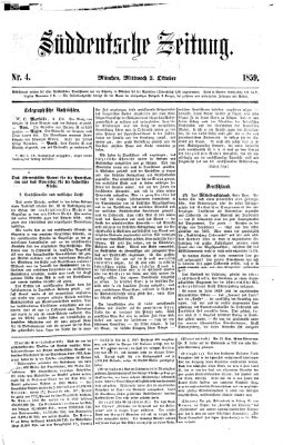 Süddeutsche Zeitung Mittwoch 5. Oktober 1859