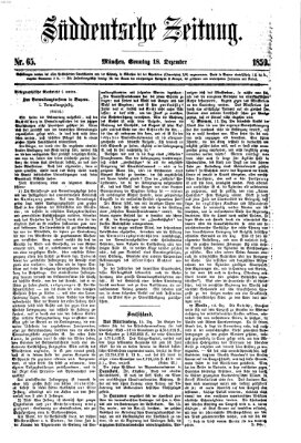 Süddeutsche Zeitung Sonntag 18. Dezember 1859