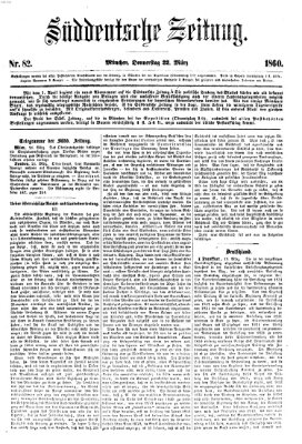 Süddeutsche Zeitung Donnerstag 22. März 1860