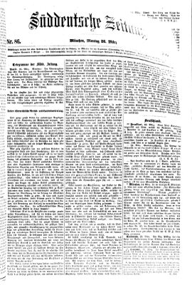 Süddeutsche Zeitung Montag 26. März 1860