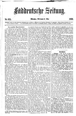 Süddeutsche Zeitung Mittwoch 2. Mai 1860