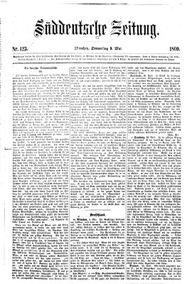 Süddeutsche Zeitung Donnerstag 3. Mai 1860