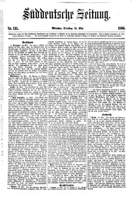 Süddeutsche Zeitung Dienstag 15. Mai 1860