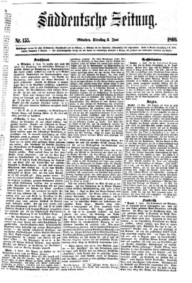 Süddeutsche Zeitung Dienstag 5. Juni 1860