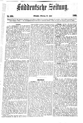 Süddeutsche Zeitung Montag 11. Juni 1860