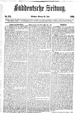 Süddeutsche Zeitung Montag 25. Juni 1860