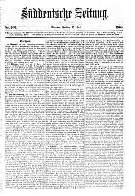 Süddeutsche Zeitung Freitag 27. Juli 1860