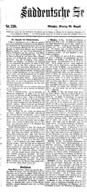 Süddeutsche Zeitung Montag 20. August 1860