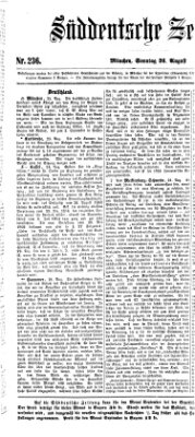 Süddeutsche Zeitung Sonntag 26. August 1860