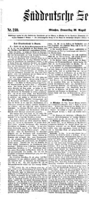 Süddeutsche Zeitung Donnerstag 30. August 1860