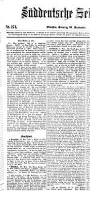 Süddeutsche Zeitung Sonntag 30. September 1860