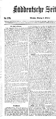 Süddeutsche Zeitung Montag 8. Oktober 1860