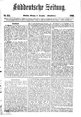 Süddeutsche Zeitung. Morgenblatt (Süddeutsche Zeitung) Montag 17. Dezember 1860