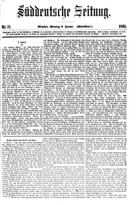 Süddeutsche Zeitung. Morgenblatt (Süddeutsche Zeitung) Sonntag 6. Januar 1861