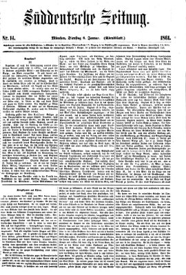 Süddeutsche Zeitung. Morgenblatt (Süddeutsche Zeitung) Dienstag 8. Januar 1861