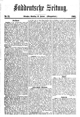 Süddeutsche Zeitung. Morgenblatt (Süddeutsche Zeitung) Samstag 12. Januar 1861