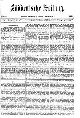 Süddeutsche Zeitung. Morgenblatt (Süddeutsche Zeitung) Mittwoch 16. Januar 1861