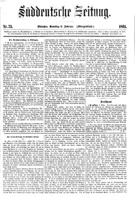 Süddeutsche Zeitung. Morgenblatt (Süddeutsche Zeitung) Samstag 9. Februar 1861