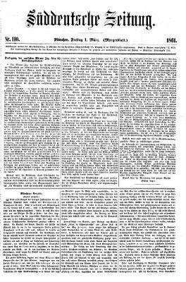 Süddeutsche Zeitung. Morgenblatt (Süddeutsche Zeitung) Freitag 1. März 1861