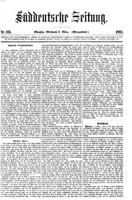 Süddeutsche Zeitung. Morgenblatt (Süddeutsche Zeitung) Mittwoch 6. März 1861