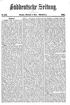 Süddeutsche Zeitung. Morgenblatt (Süddeutsche Zeitung) Mittwoch 6. März 1861