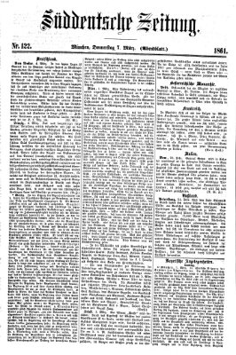 Süddeutsche Zeitung. Morgenblatt (Süddeutsche Zeitung) Donnerstag 7. März 1861