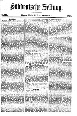 Süddeutsche Zeitung. Morgenblatt (Süddeutsche Zeitung) Montag 11. März 1861