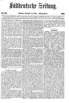 Süddeutsche Zeitung. Morgenblatt (Süddeutsche Zeitung) Mittwoch 13. März 1861