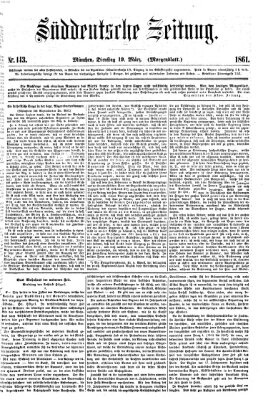 Süddeutsche Zeitung. Morgenblatt (Süddeutsche Zeitung) Dienstag 19. März 1861