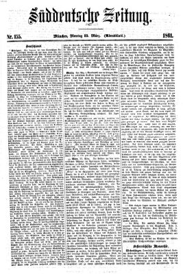 Süddeutsche Zeitung. Morgenblatt (Süddeutsche Zeitung) Montag 25. März 1861