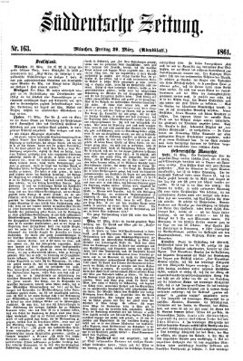 Süddeutsche Zeitung. Morgenblatt (Süddeutsche Zeitung) Freitag 29. März 1861