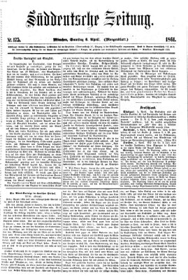 Süddeutsche Zeitung. Morgenblatt (Süddeutsche Zeitung) Samstag 6. April 1861