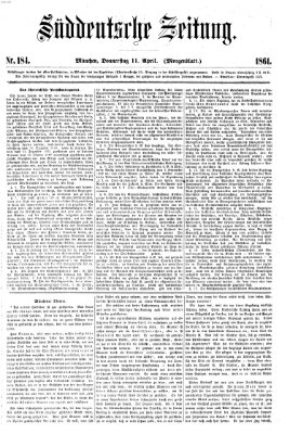 Süddeutsche Zeitung. Morgenblatt (Süddeutsche Zeitung) Donnerstag 11. April 1861