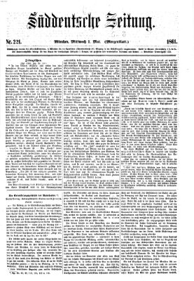 Süddeutsche Zeitung. Morgenblatt (Süddeutsche Zeitung) Mittwoch 1. Mai 1861