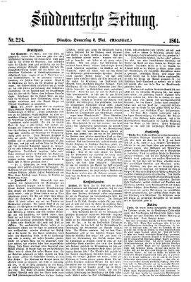 Süddeutsche Zeitung. Morgenblatt (Süddeutsche Zeitung) Donnerstag 2. Mai 1861