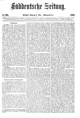 Süddeutsche Zeitung. Morgenblatt (Süddeutsche Zeitung) Montag 6. Mai 1861