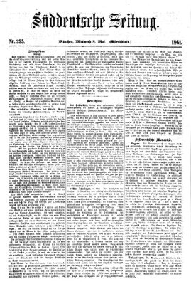 Süddeutsche Zeitung. Morgenblatt (Süddeutsche Zeitung) Mittwoch 8. Mai 1861