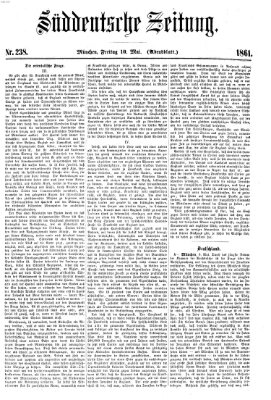 Süddeutsche Zeitung. Morgenblatt (Süddeutsche Zeitung) Freitag 10. Mai 1861