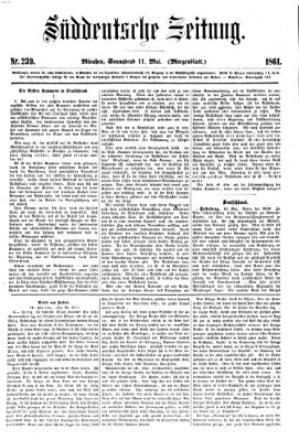 Süddeutsche Zeitung. Morgenblatt (Süddeutsche Zeitung) Samstag 11. Mai 1861