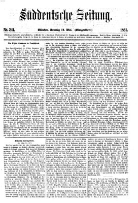 Süddeutsche Zeitung. Morgenblatt (Süddeutsche Zeitung) Sonntag 12. Mai 1861