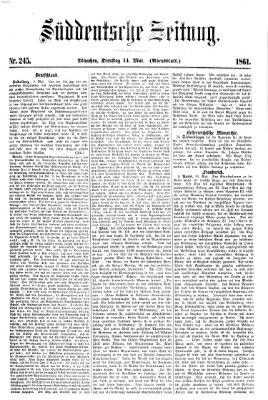 Süddeutsche Zeitung. Morgenblatt (Süddeutsche Zeitung) Dienstag 14. Mai 1861