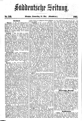 Süddeutsche Zeitung. Morgenblatt (Süddeutsche Zeitung) Donnerstag 16. Mai 1861