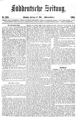 Süddeutsche Zeitung. Morgenblatt (Süddeutsche Zeitung) Freitag 17. Mai 1861